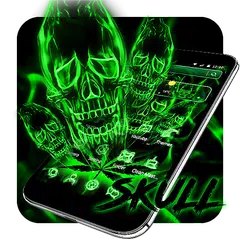 download Tema di Weed Smoke Skull APK