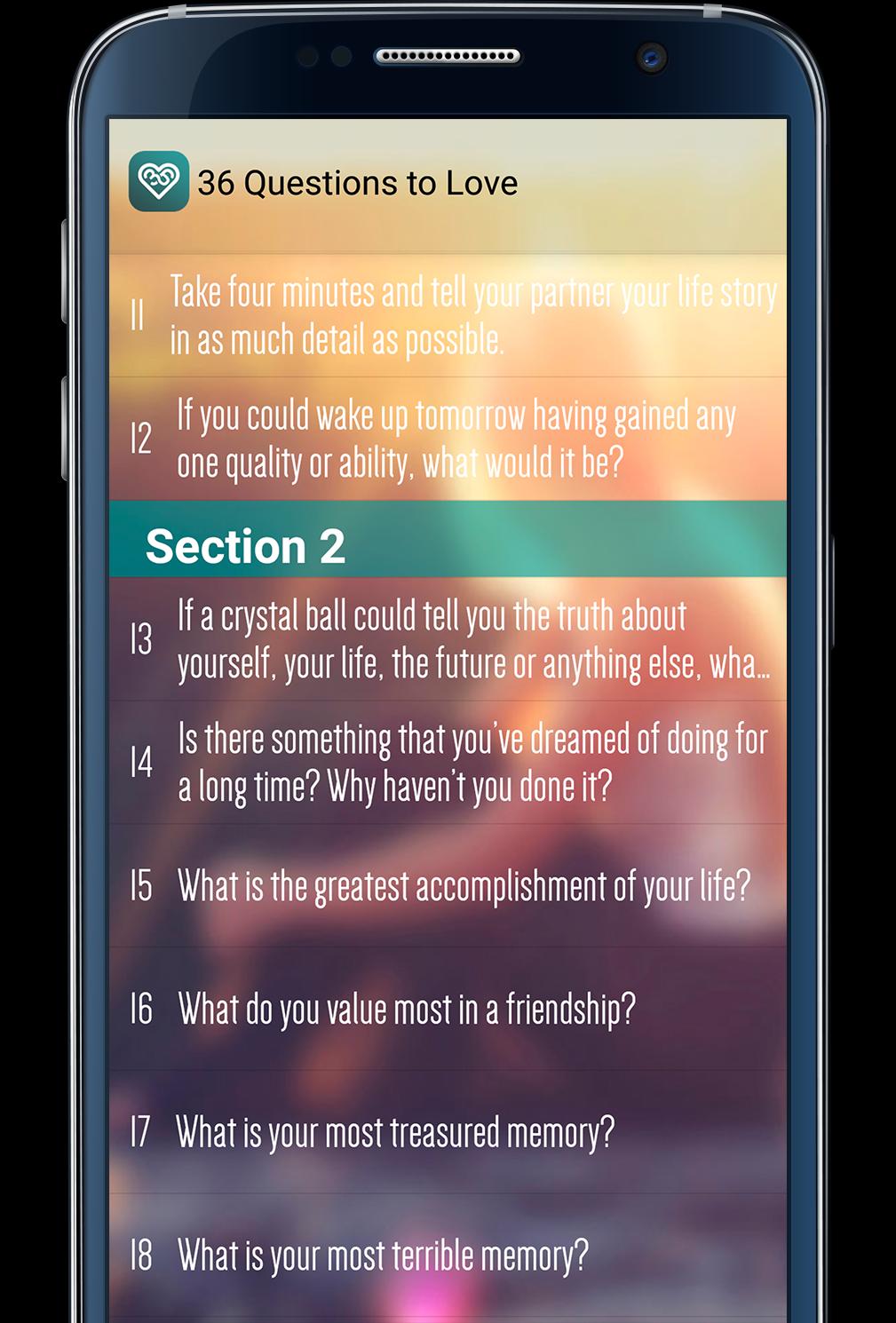36 Questions To Love For Android Apk Download