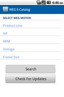 WEG Motors E-Catalog - NEMA capture d'écran 1