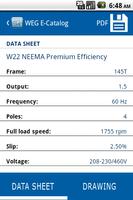 WEG Motors E-Catalog - NEMA capture d'écran 2