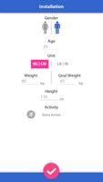 Poster Weight loss, Calorie counter