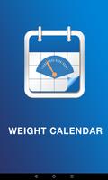Weight Tracking Calendar Affiche