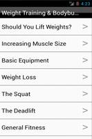 Weight Training & Bodybuilding Cartaz