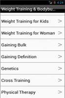 Weight Training & Bodybuilding imagem de tela 1