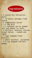 Pasta Recipes Offline اسکرین شاٹ 3