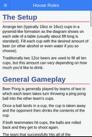 Official Beer Pong Rules capture d'écran 1