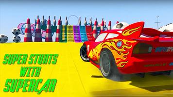 Superhero League (Lightning Car Stunts) ảnh chụp màn hình 1