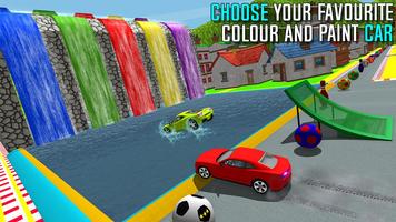 Superheroes lush Cars Waterfall Stunts الملصق