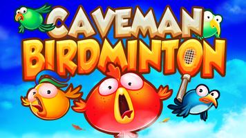 Caveman Badminton - Tournoi Affiche