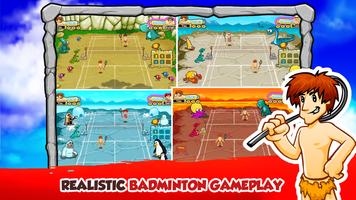 Caveman Badminton - Tournoi capture d'écran 2