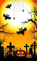Halloween Owls n Bats poster