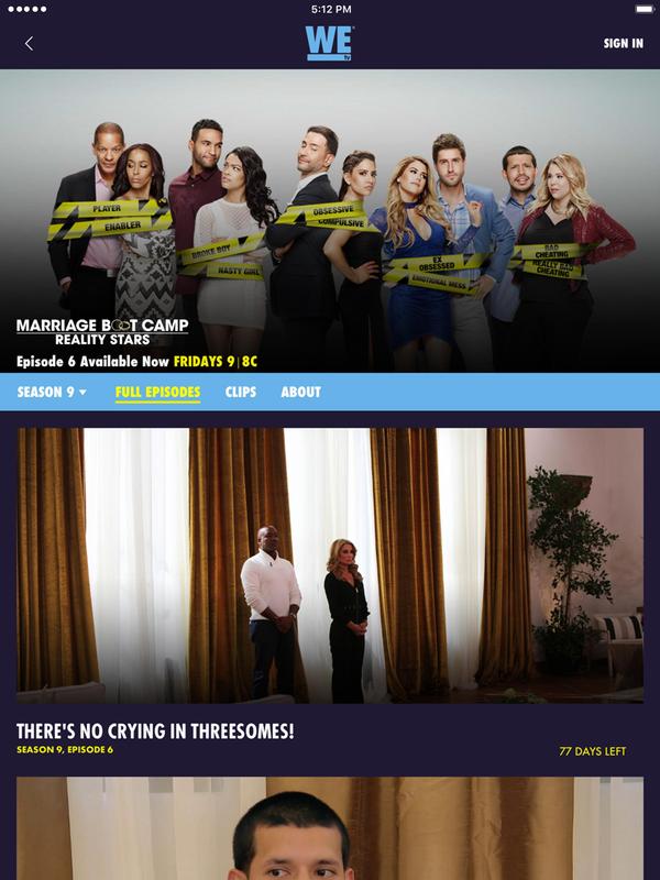 WE tv APK Download Free Entertainment APP for Android