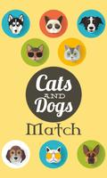 Cat and Dog Match Link Plakat