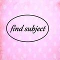 find subject