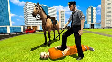 Police Horse Criminal Chase 3D Affiche