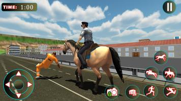 Police Horse Criminal Chase 3D capture d'écran 2