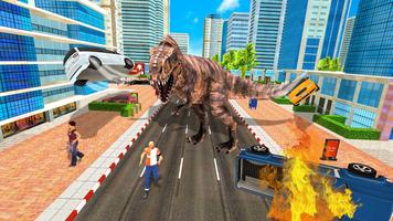 Wild Dinosaur Simulator City Attack Affiche