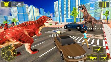 Wild Dinosaur Simulator City Attack capture d'écran 1
