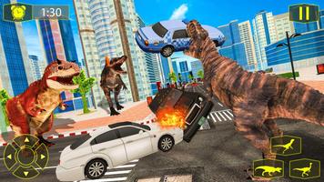 Wild Dinosaur Simulator City Attack screenshot 2