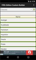 Fifth Edition Custom Builder screenshot 1