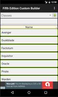 Fifth Edition Custom Builder اسکرین شاٹ 2