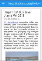 harga tiket transportasi di Indonesia capture d'écran 3