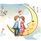 Cartoon Love Live Wallpaper آئیکن