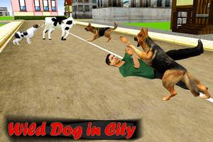 Wild Dog City Attack Sim পোস্টার