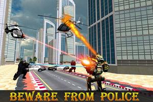 Police Robot Transform Rampage скриншот 2