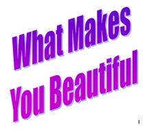 What Makes You Beautiful Poster