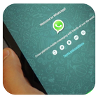 Guide for whatsapp on tablet icon