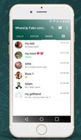 WhatsUp - fake chat conversation for whatsapp Plakat