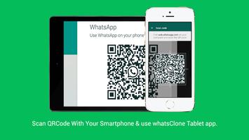 WhatsClone Tablet capture d'écran 1
