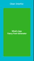 WhatsApp Fancy Font Generator poster