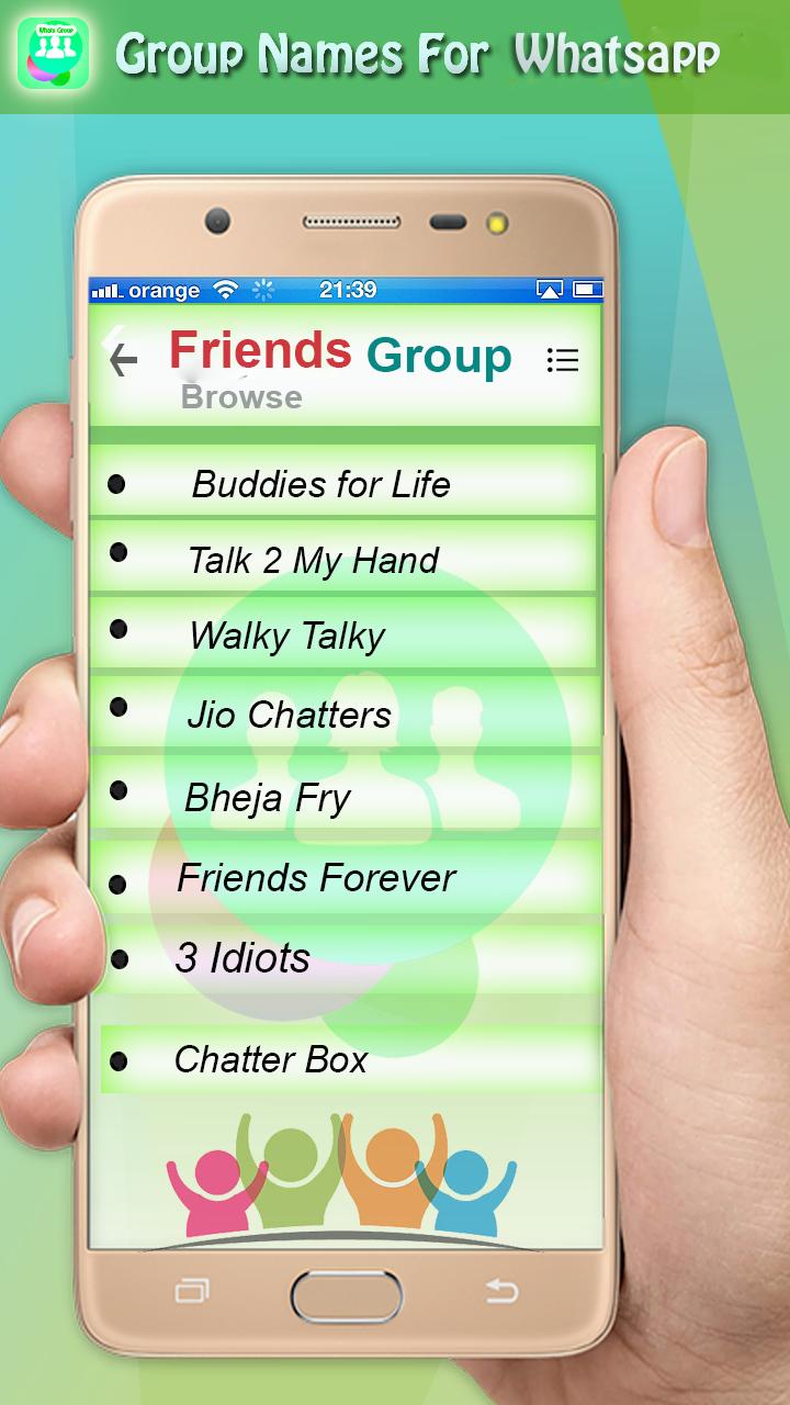 Chat group names