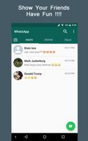 Poster Fake Chat for Whatsapp Conversation