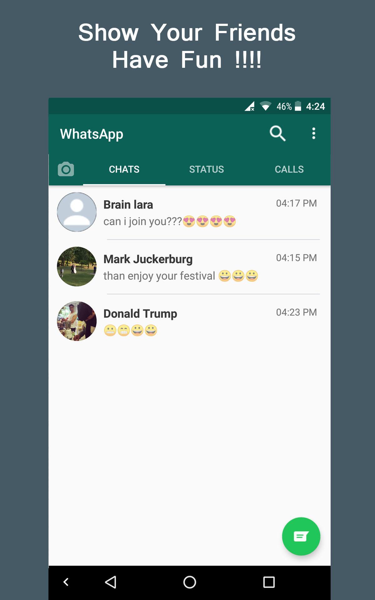 Fake Chat For Whatsapp Conversation Apk For Android Download