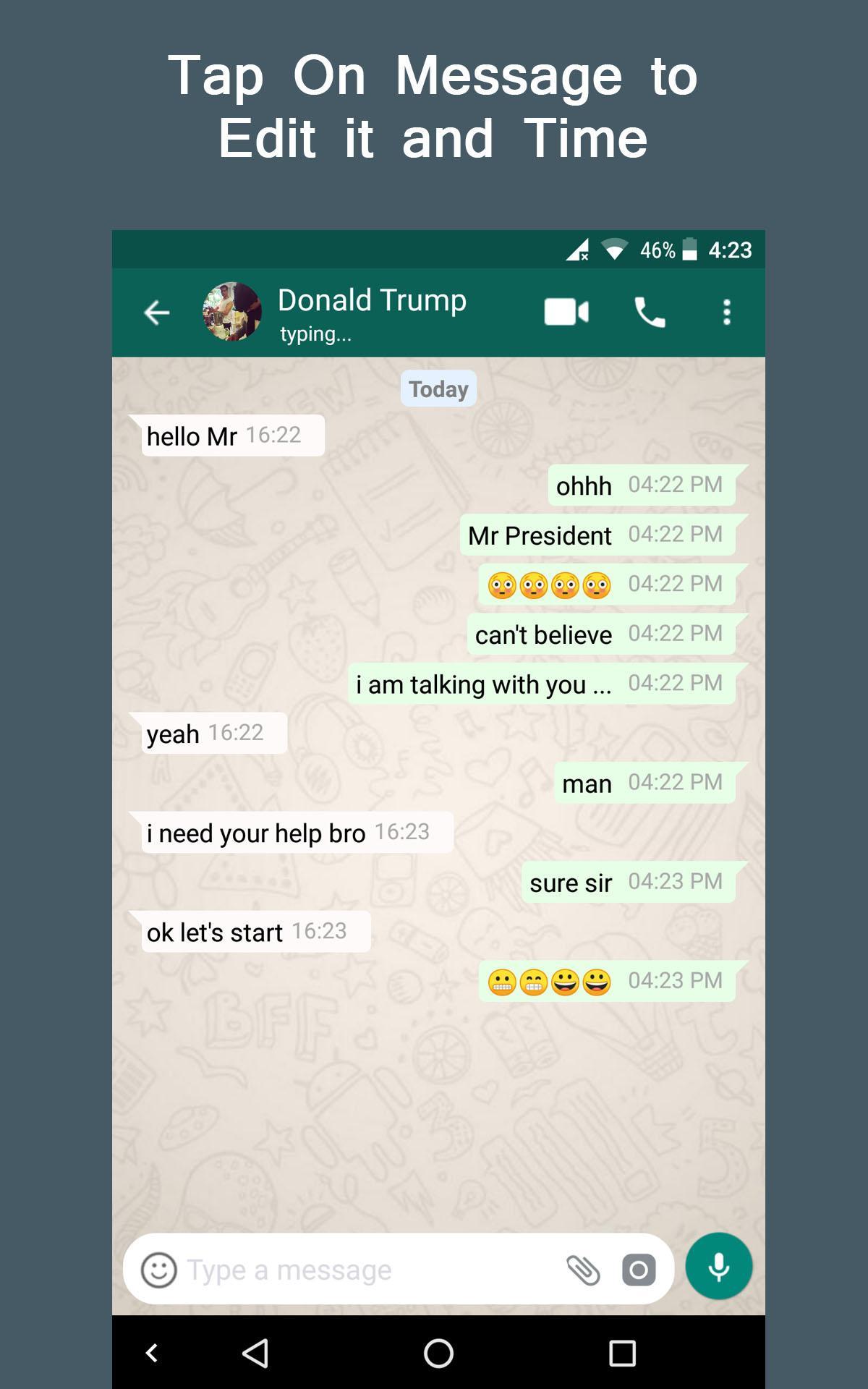  Fake  Chat for Whatsapp  Conversation for Android APK Download