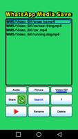 WhatsApp Media Save Affiche