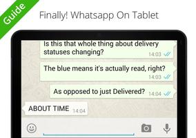 Guide WhatsApp to Tablets الملصق