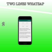 Watsapp 2 lines ảnh chụp màn hình 1