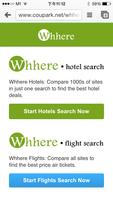 2 Schermata Whhere - Find Hotels & Flights