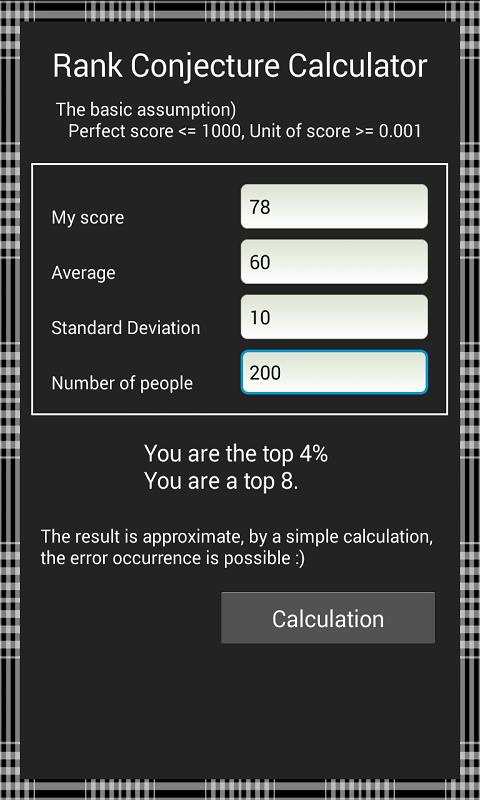 Girl ranking calculator. Калькулятор 1.0 APK.