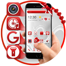 White Red Neat Theme APK