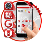 White Red Neat Theme icon