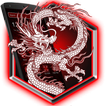 White Red Dragon Fire Theme