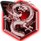 White Red Dragon Fire Theme icône