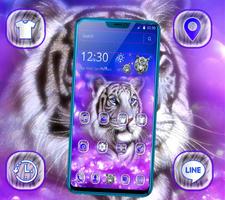 White Tiger Purple Theme-poster