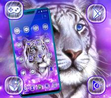 White Tiger Purple Theme screenshot 1