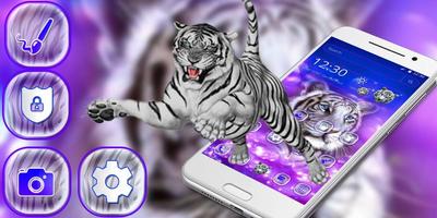 White Tiger Purple Theme screenshot 3